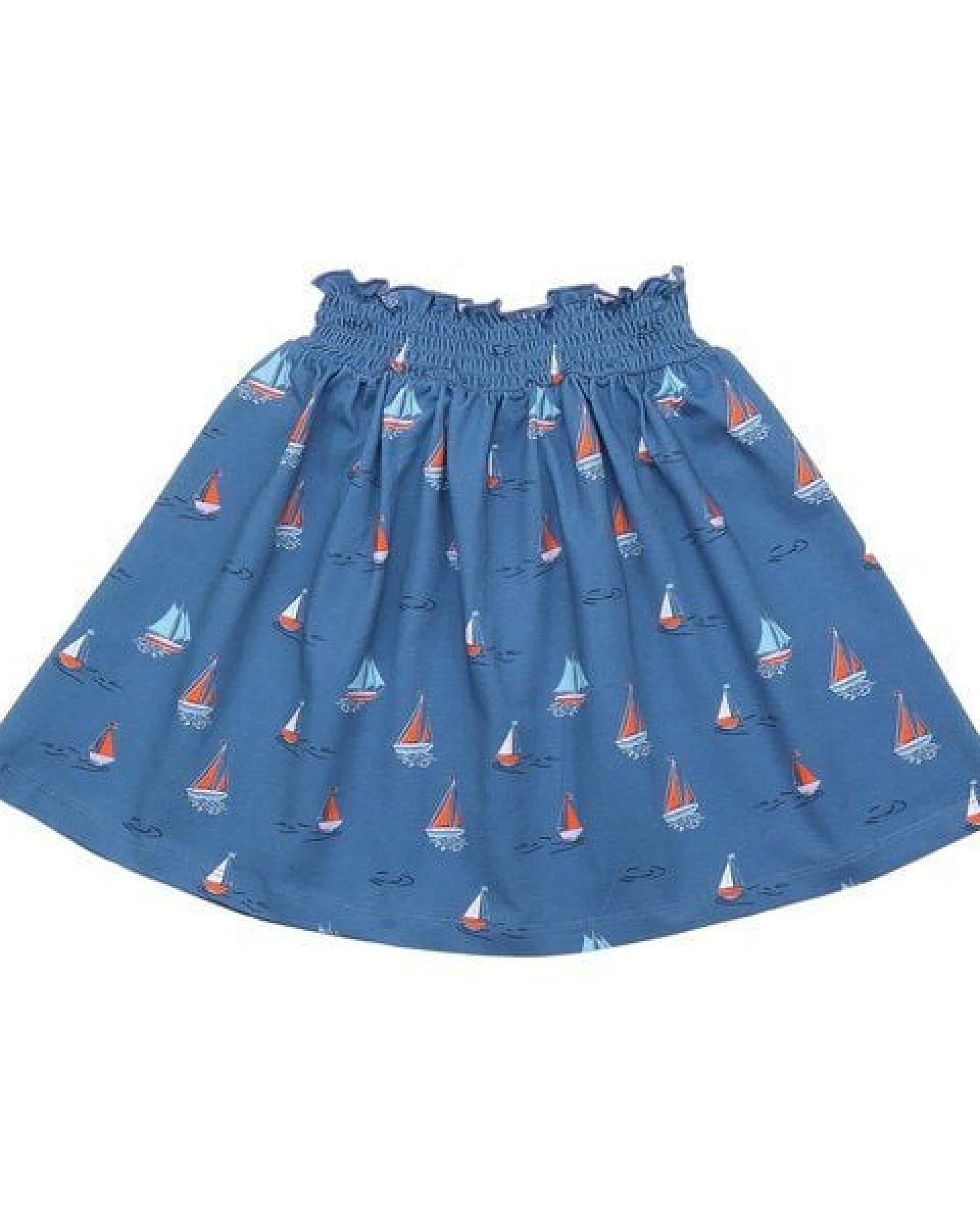 Cotokids Kinder Rock Baumwolle, Blau, Segelboot-Muster, Walkiddy – Ansicht 3