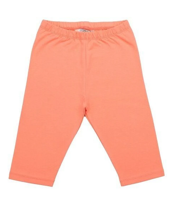 Cotokids Kinder 3/4 Leggings GOTS zertifiziert, Bio-Baumwolle, lachs, weich & elastisch, bequemer Bund – Walkiddy