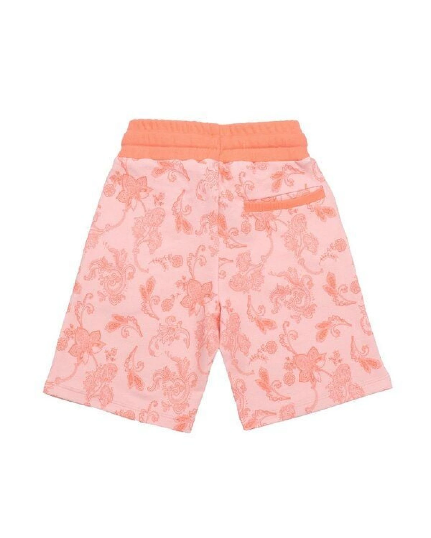 Cotokids Kinder Shorts – Hellrosa mit Paisleymuster, elastischer Bund mit Kordel, leicht & bequem, Sommer-Shorts – Ansicht 4