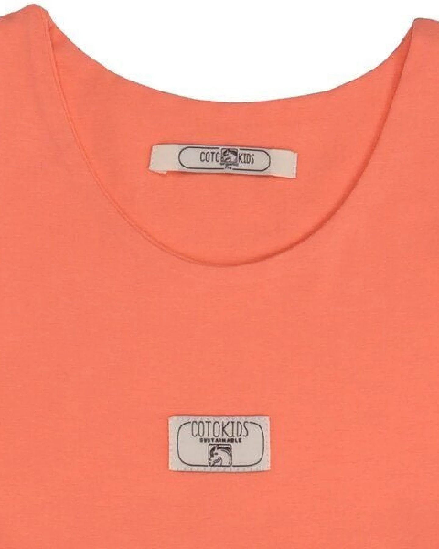 Cotokids Kinder Trägerkleid GOTS zertifiziert, apricot,Print, Bio-Baumwolle, weich – Walkiddy – Ansicht 3