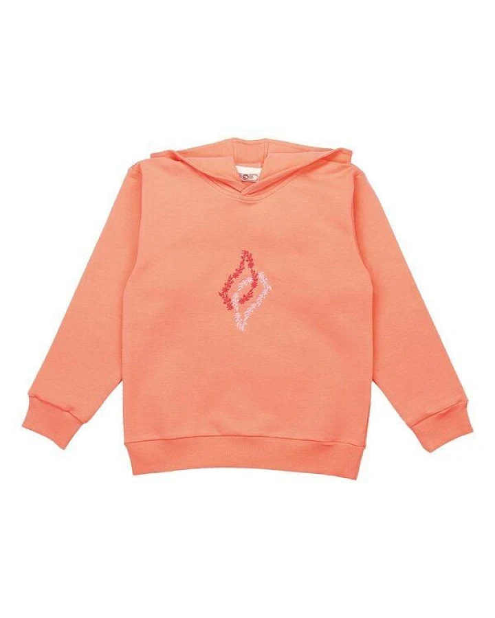 Cotokids Kinder Kapuzenpullover – Koralle mit Paisleymotiv, weich & bequem