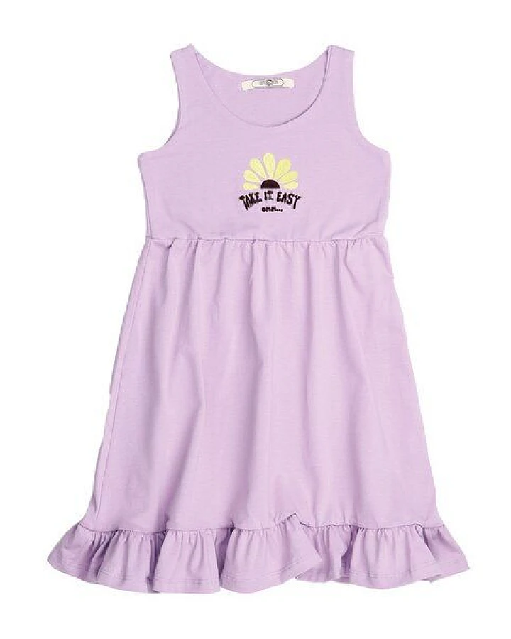 Cotokids Mädchen Kleid – Helllila, ärmellos, locker & bequem, sommerlich