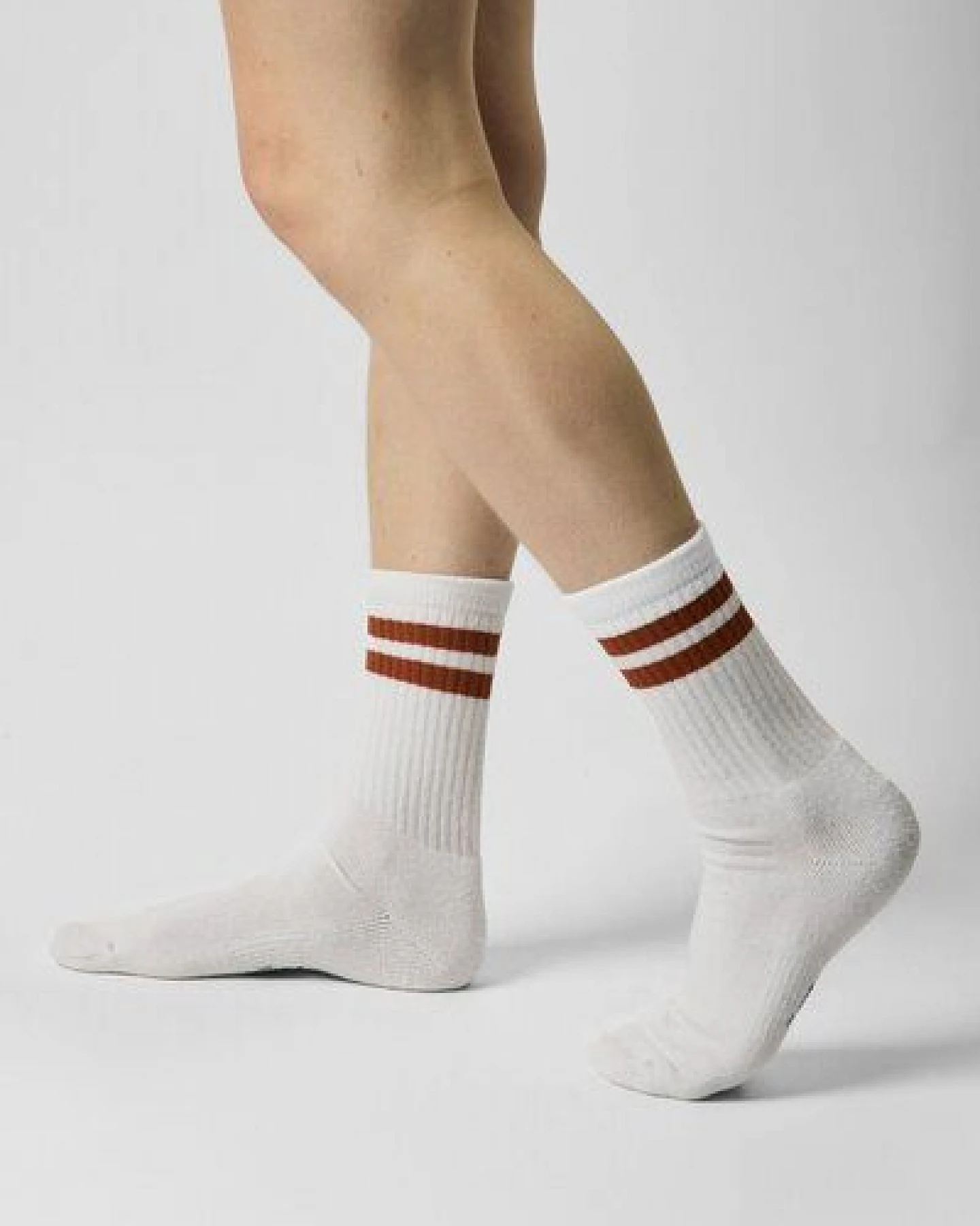 ettics STUDIO sock stripes brown patina – Ansicht 2