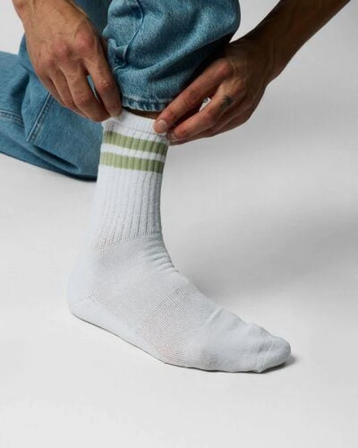 ettics STUDIO sock stripes elm