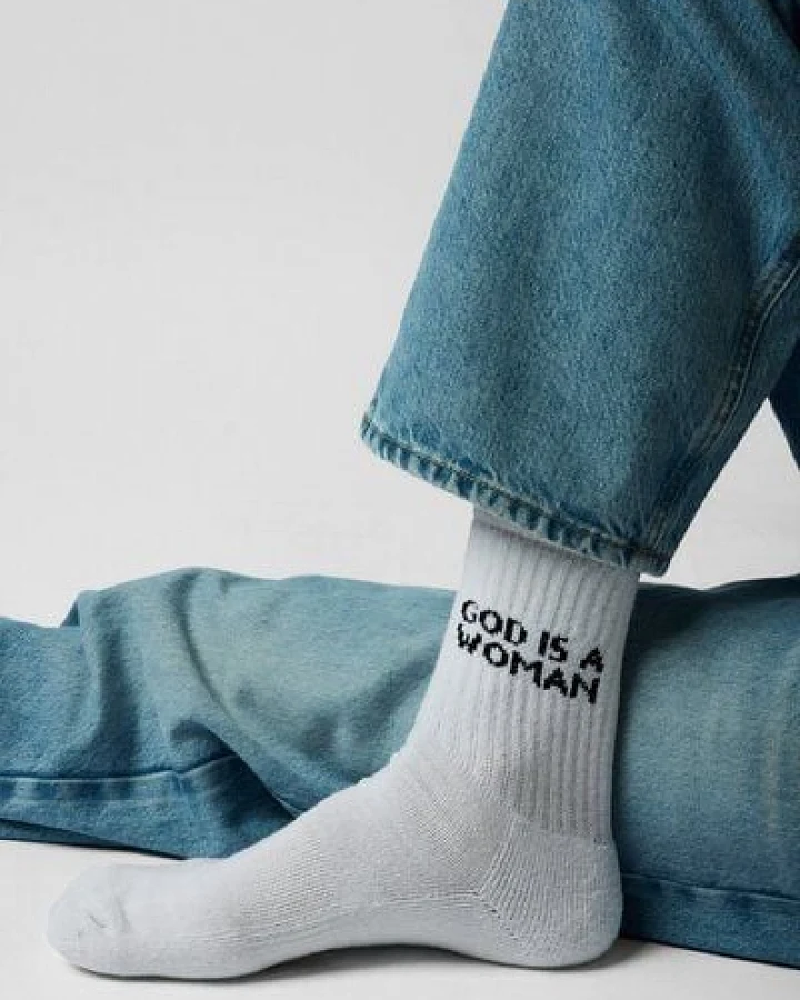 ettics STUDIO sock god is a woman