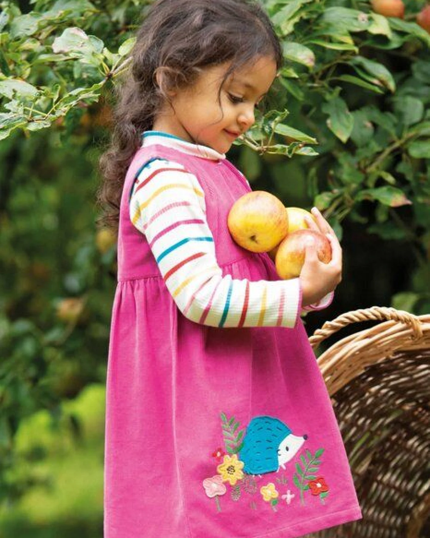 Frugi Cordkleid Lily Igel-Liebe in pink – Ansicht 2