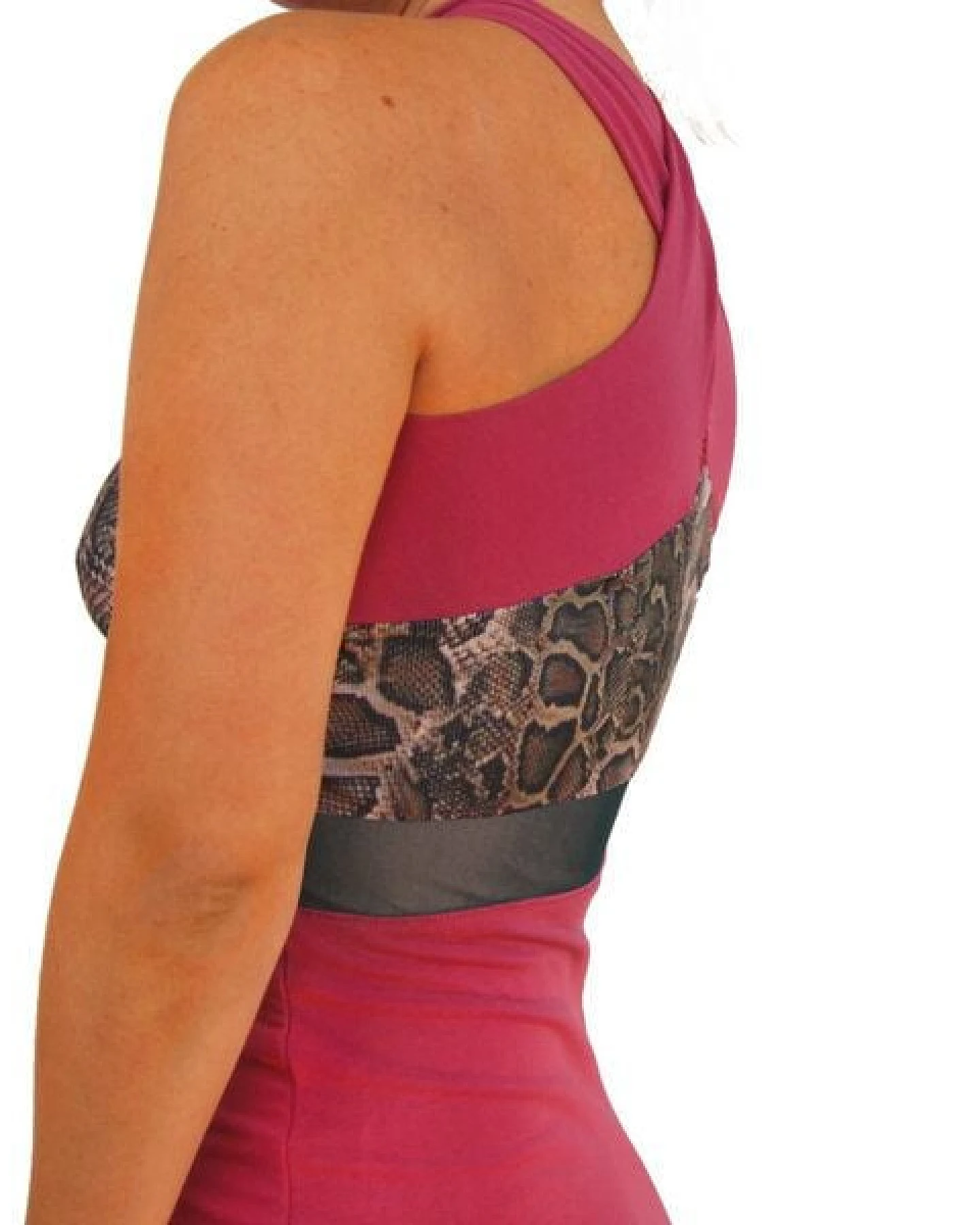 körber mode Top gekreuzte Neckholder Bio Jersey mit Mesh-Einsatz – Ansicht 4