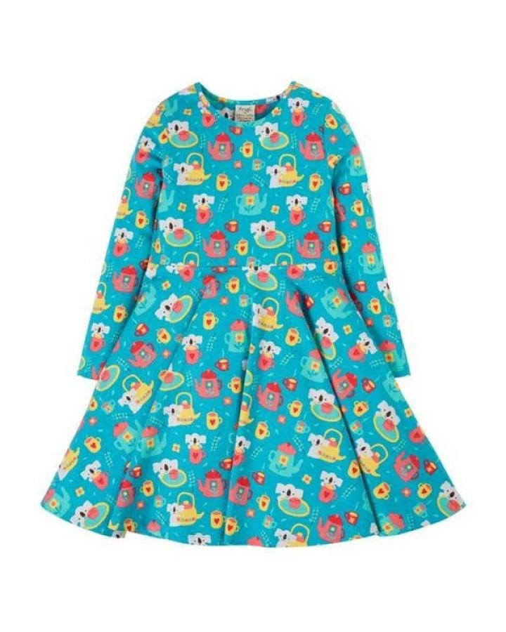 Frugi Kleid Koala Tea Time Sofia Skater Dress