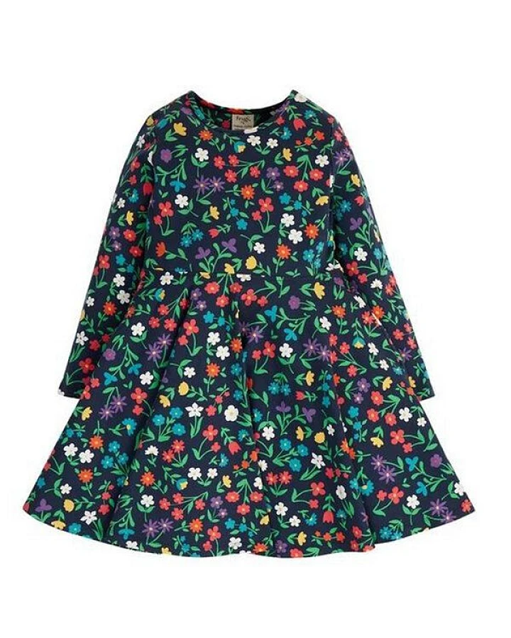 Frugi Kleid Sofia Skater Dress Wild Flowers