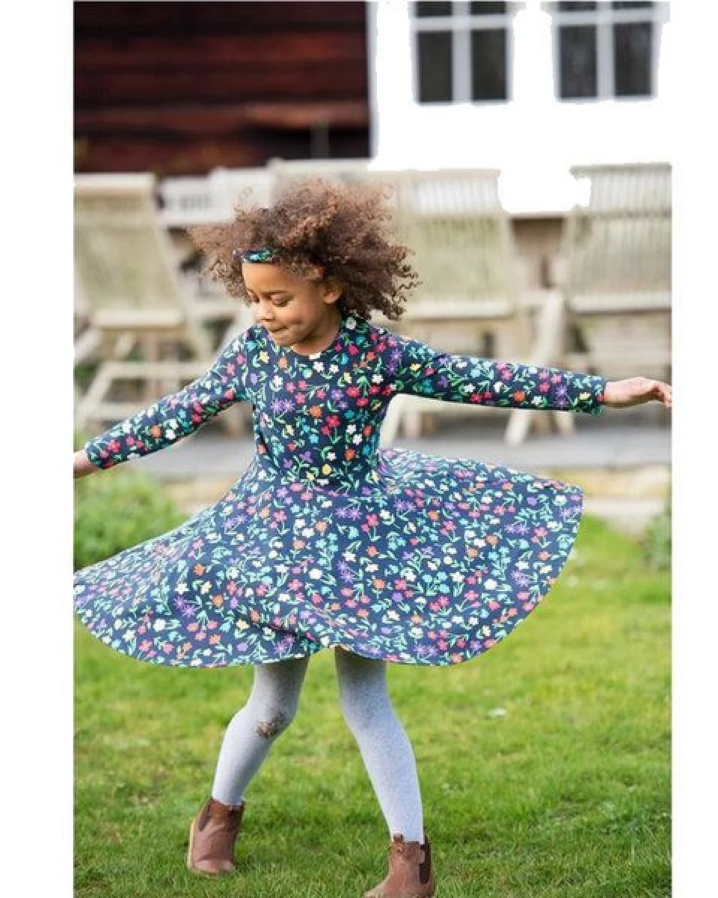Frugi Kleid Sofia Skater Dress Wild Flowers – Ansicht 2