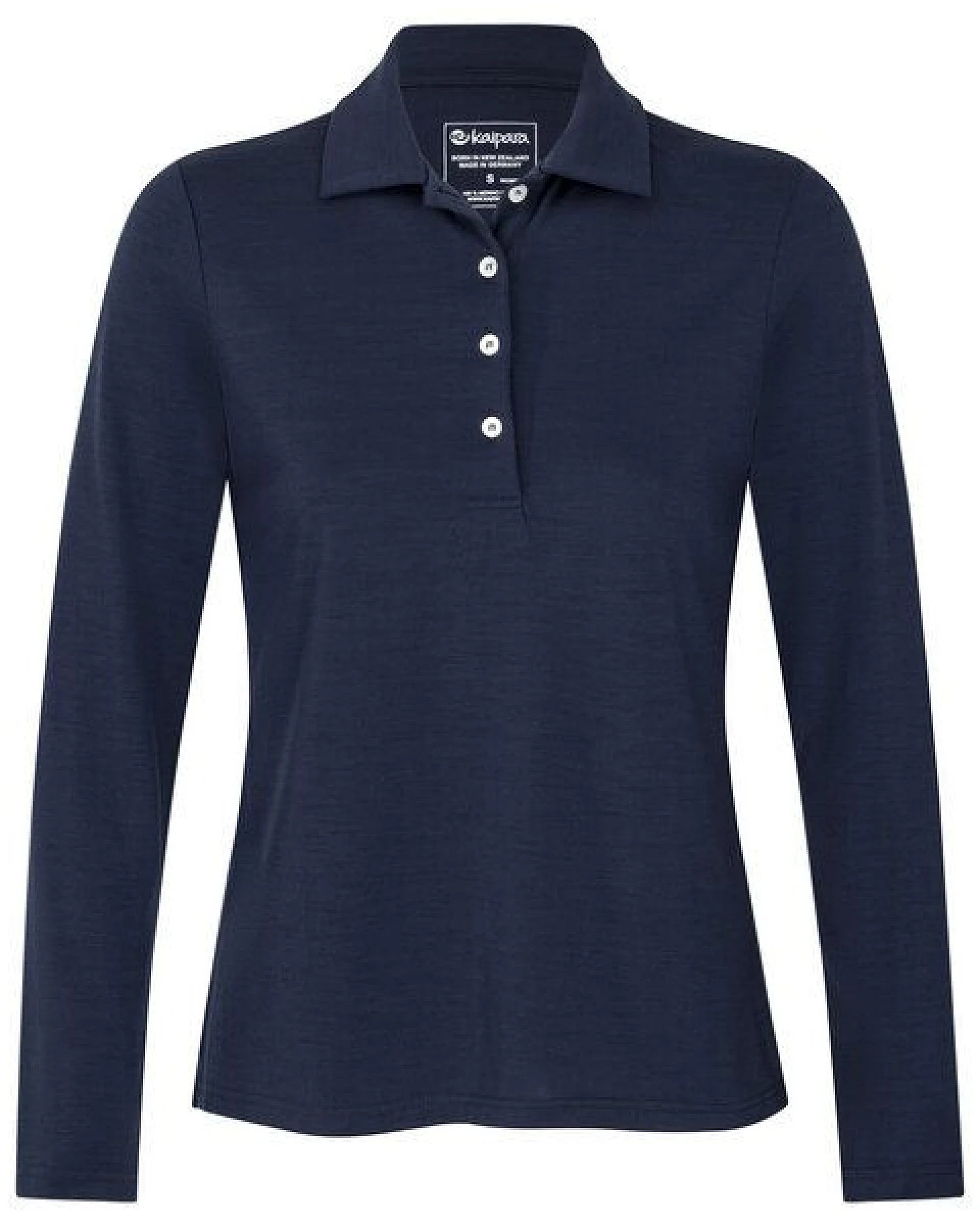 Kaipara - Merino Sportswear URBAN Merino Poloshirt Damen Langarm Regular 200 – Ansicht 2