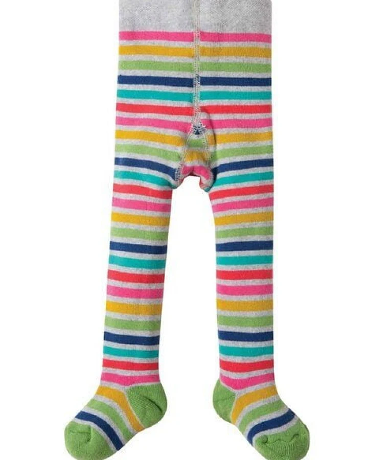 Frugi Thermo-Strumpfhose in grau-Rainbow
