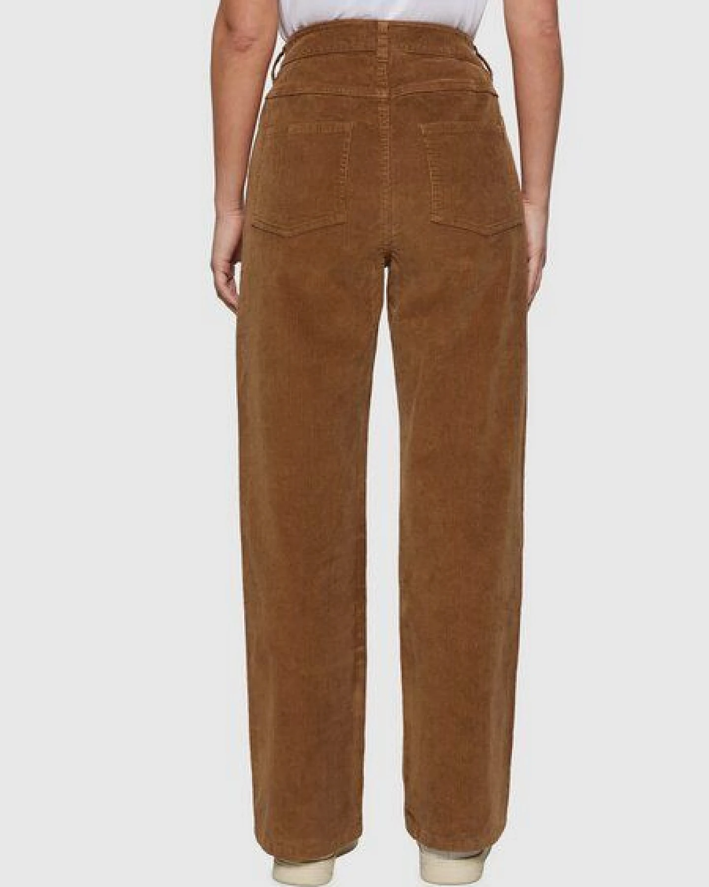 KnowledgeCotton Apparel Gale Straight Mid Rise Corduroy Pants - dachshund – Ansicht 3