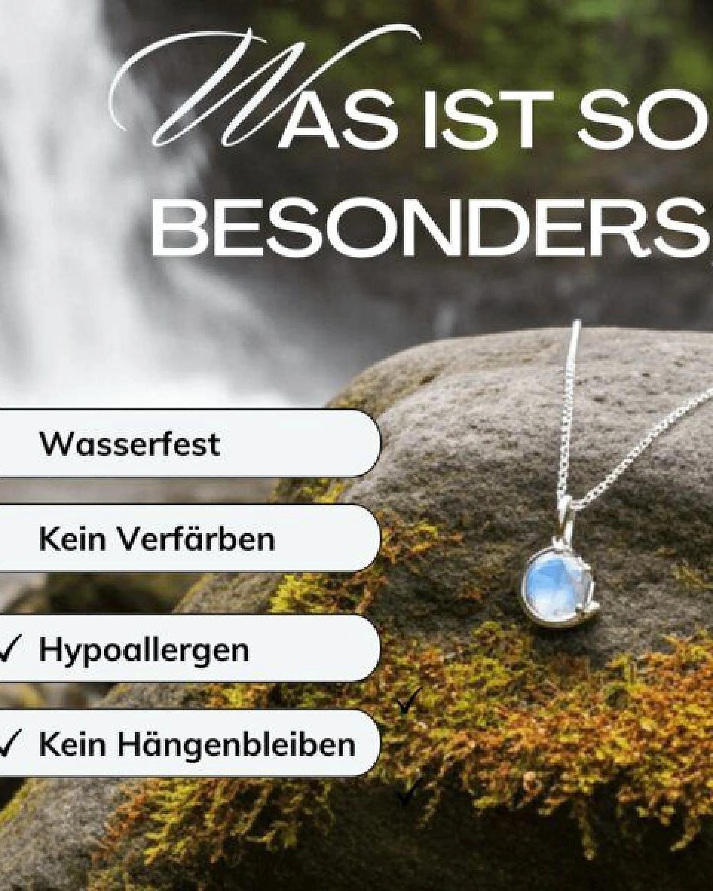 Spirit of Island Mondstein Halskette – Ansicht 3