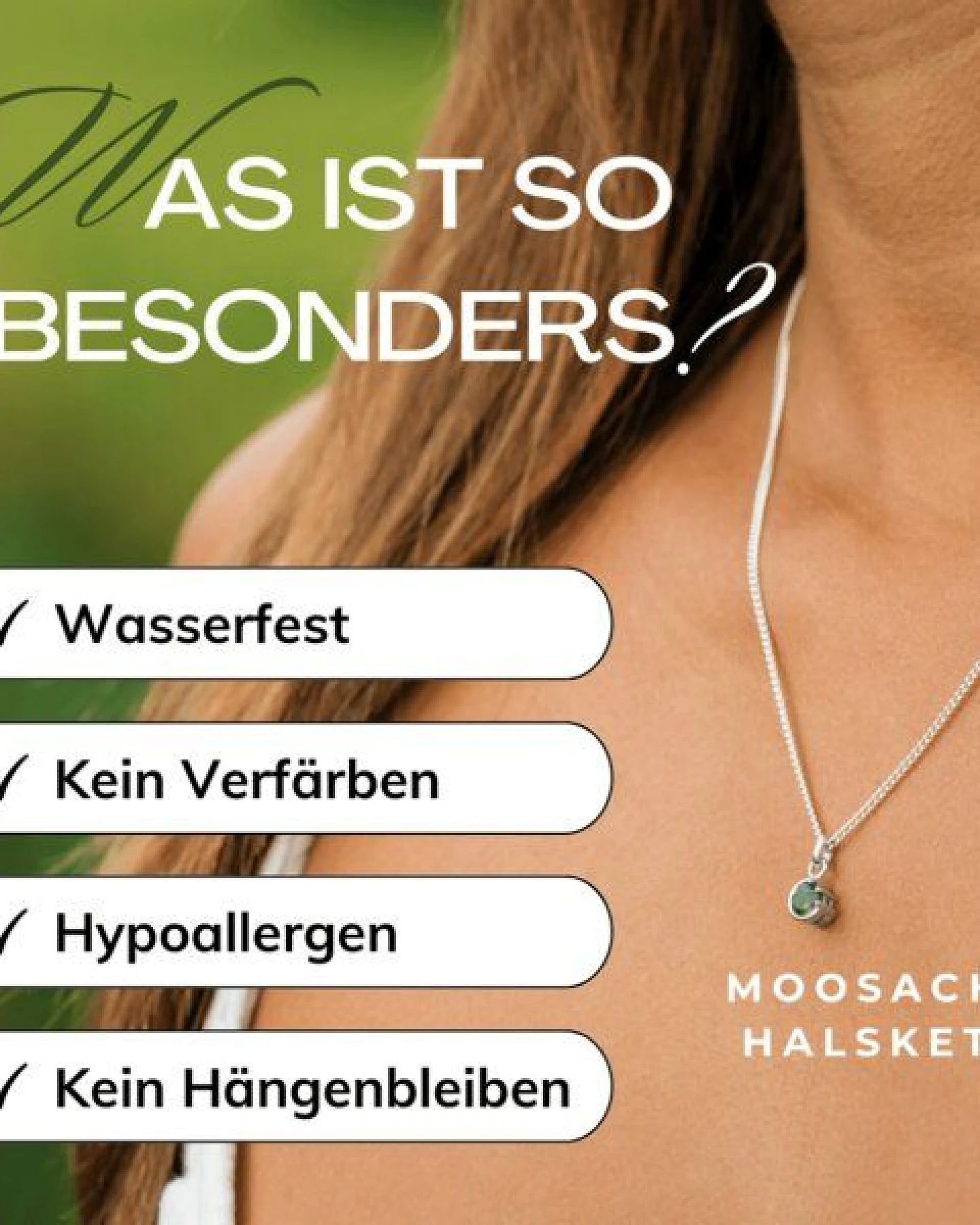 Spirit of Island Moosachat Halskette – Ansicht 2