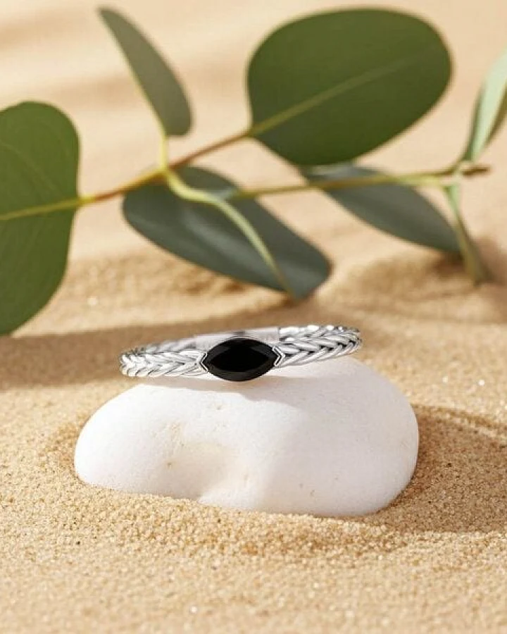 Spirit of Island Onyx Solitär Ring