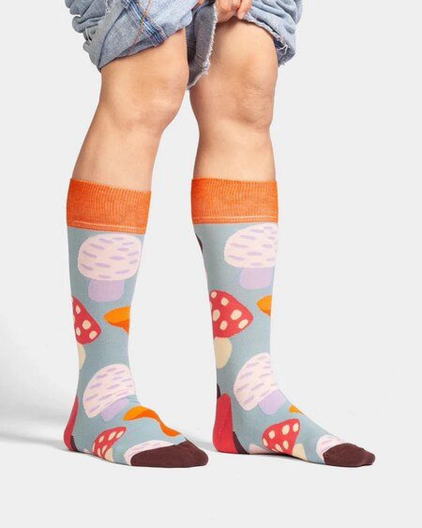 DillySocks Bunte Socken, Bio Baumwolle, Magic Mushrooms – Ansicht 2