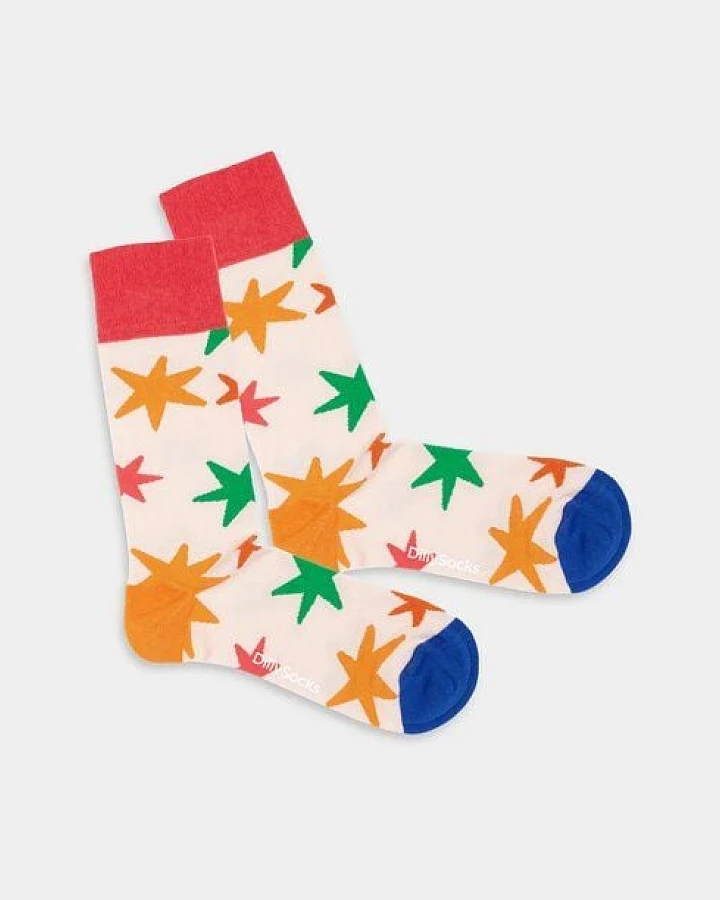DillySocks Bunte Socken, Bio Baumwolle, Star Fusion
