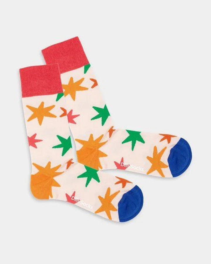 DillySocks Bunte Socken, Bio Baumwolle, Star Fusion