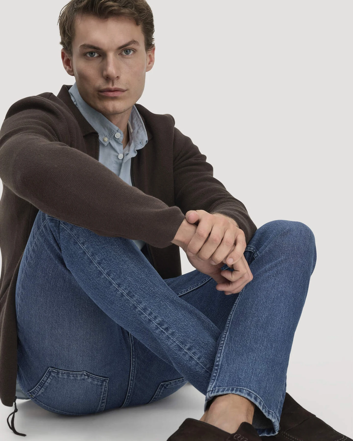 hessnatur Herren Jeans JASPER Slim aus Bio-Denim - blau - Größe 38/34 – Ansicht 3
