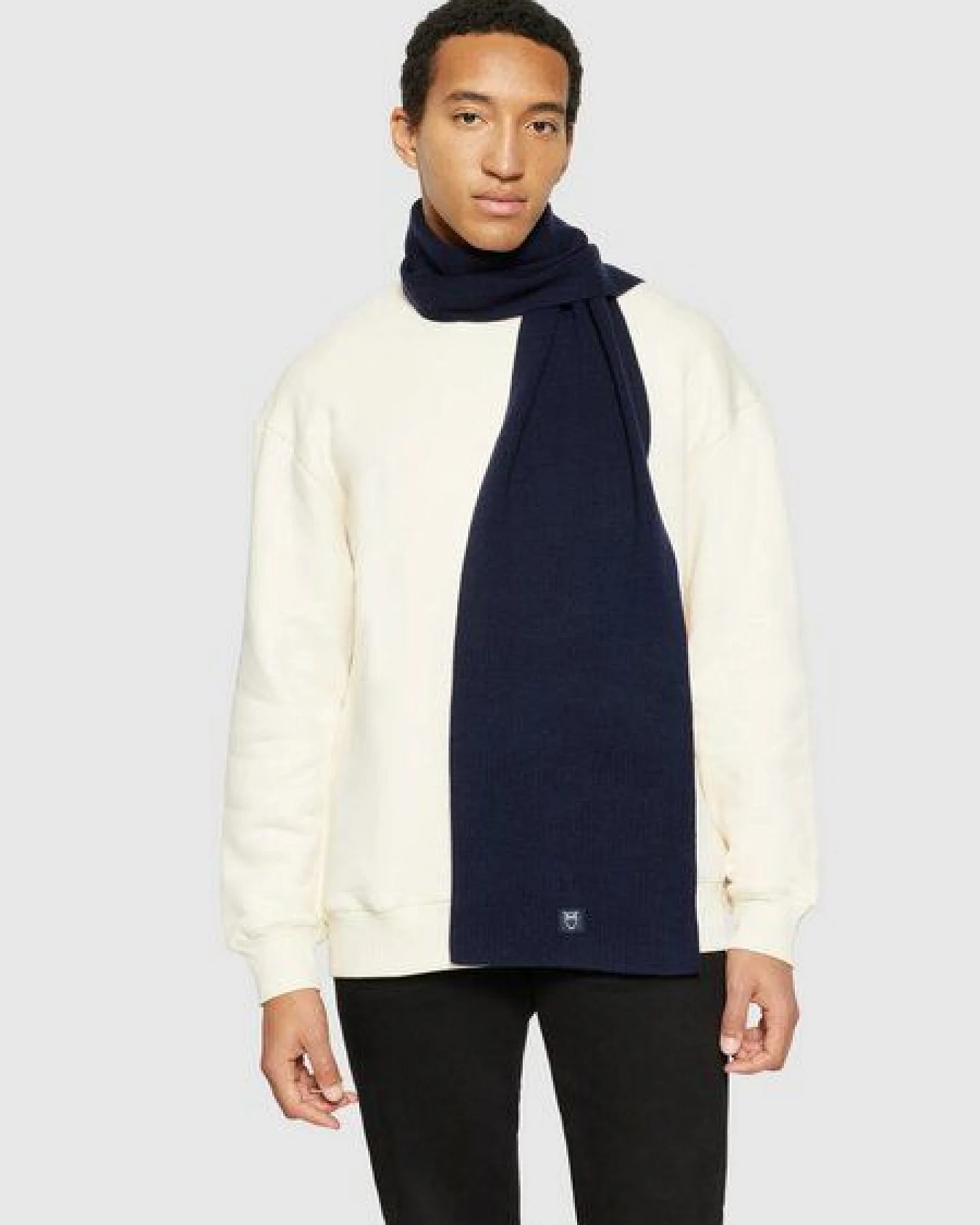 KnowledgeCotton Apparel Merino Badge Scarf – Ansicht 2
