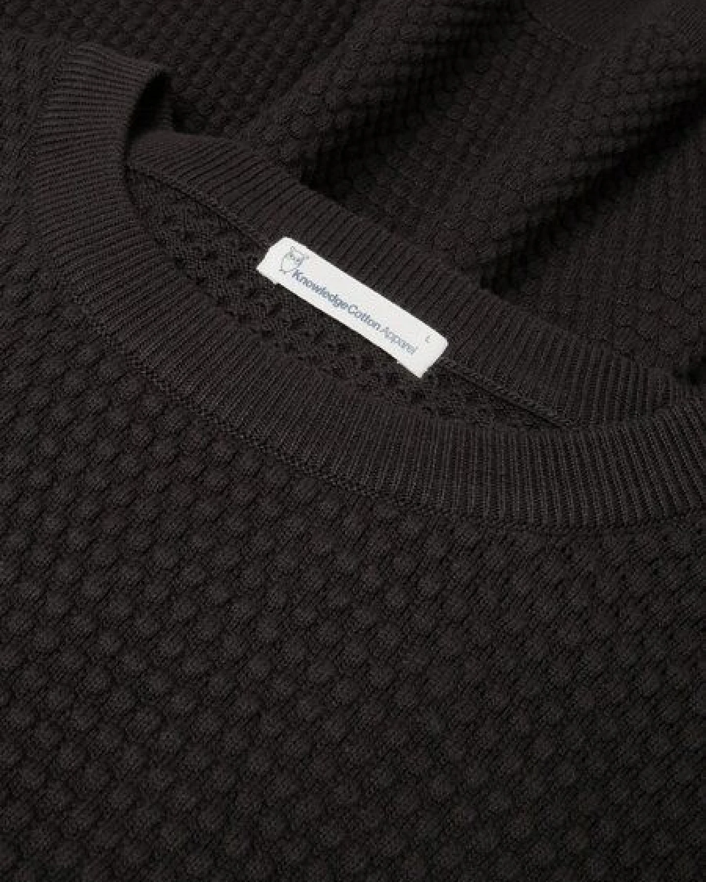 KnowledgeCotton Apparel Bubble Knit Crew Neck – Ansicht 2
