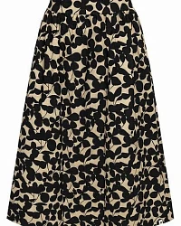 Night flower print (black)