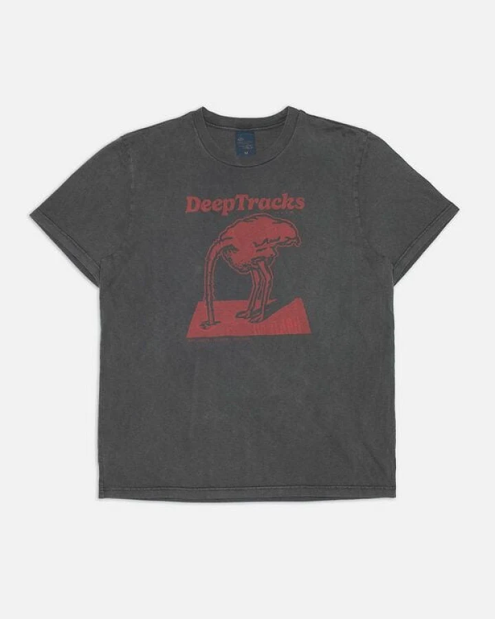 Nudie Jeans Herren T-Shirt "Roy" Deep Tracks - Antracite