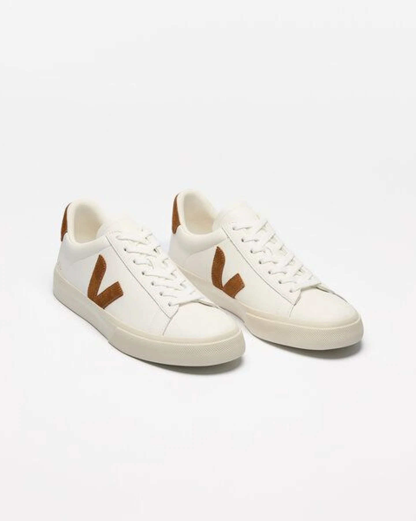 Veja Damen-Sneaker Campo Leather White Cognac – Ansicht 2