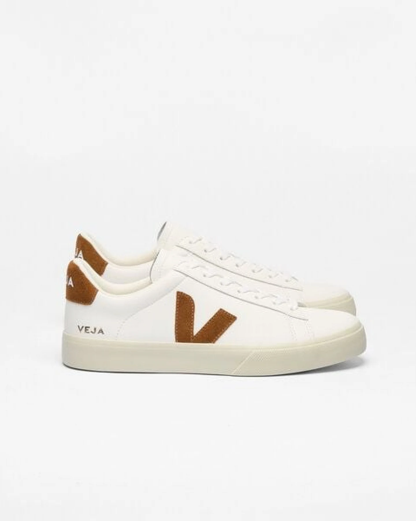 Veja Damen-Sneaker Campo Leather White Cognac – Ansicht 4