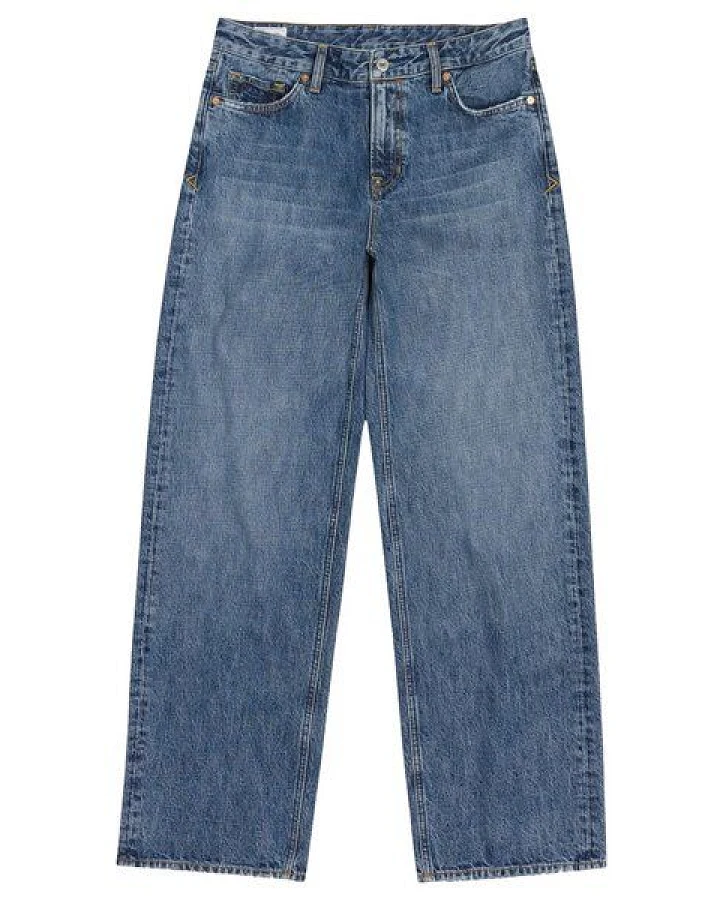 Produktseite: Kings Of Indigo JOAN Low Rise Loose Ceky Blue Worn