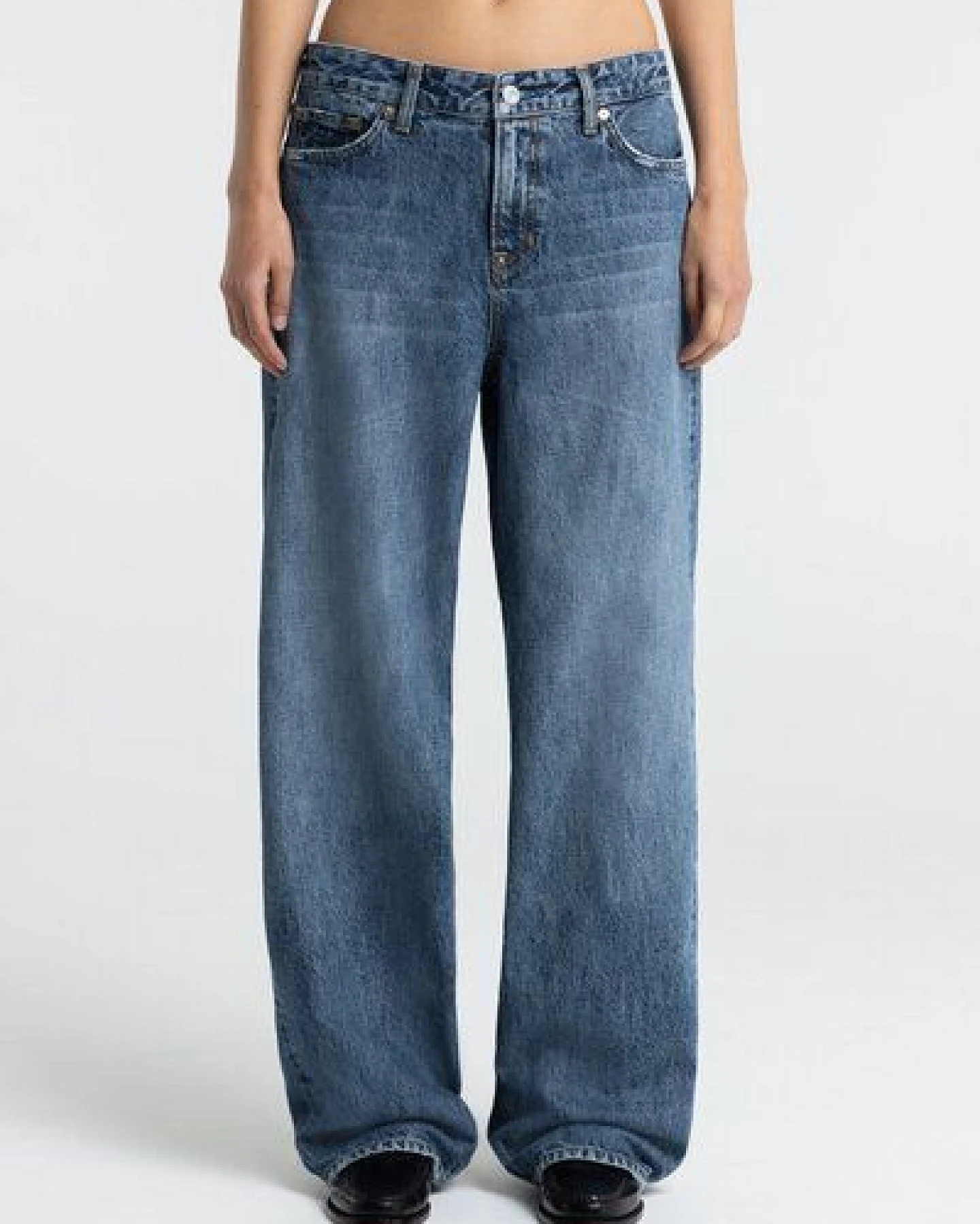 Kings Of Indigo JOAN Low Rise Loose Ceky Blue Worn – Ansicht 2