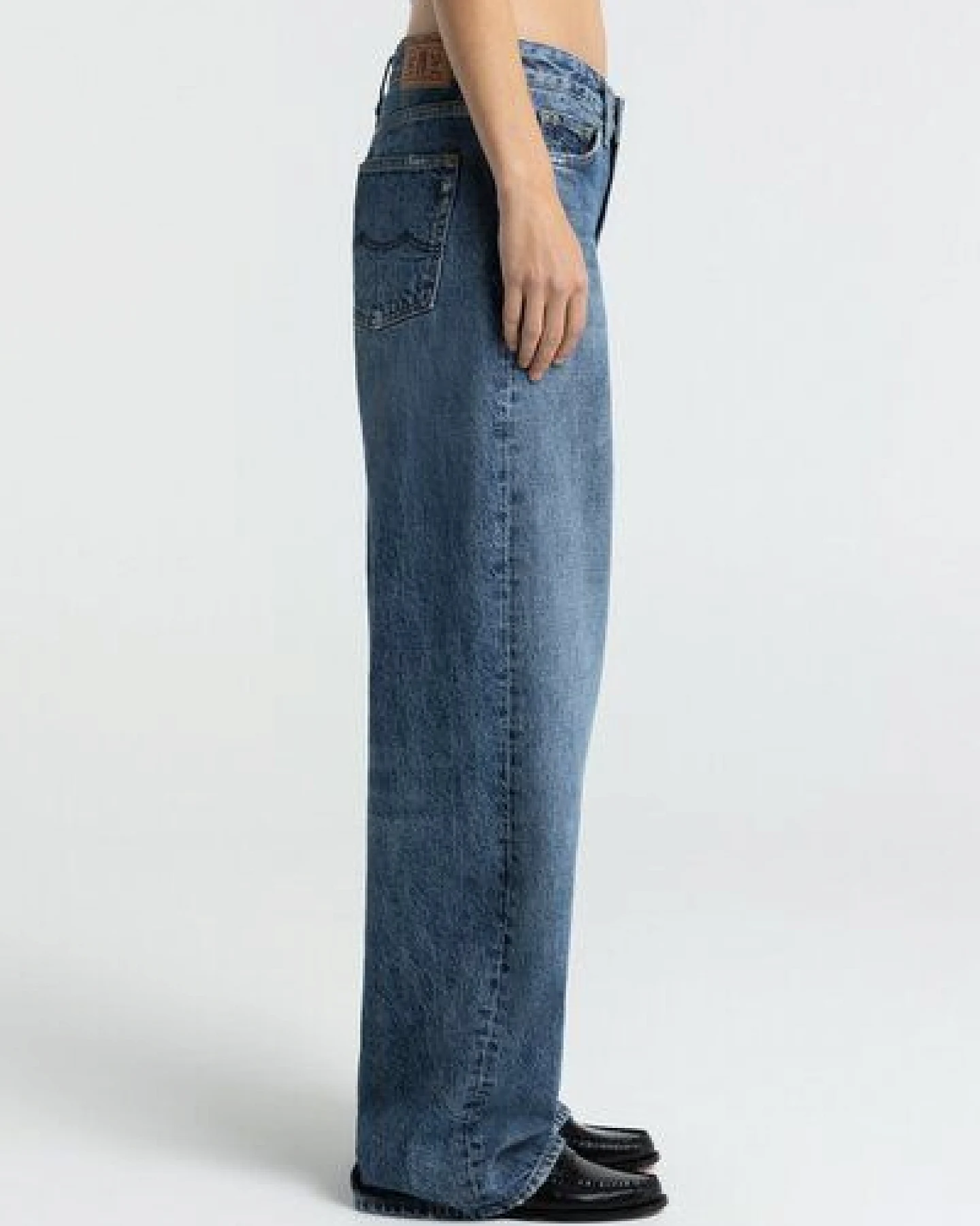 Kings Of Indigo JOAN Low Rise Loose Ceky Blue Worn – Ansicht 3