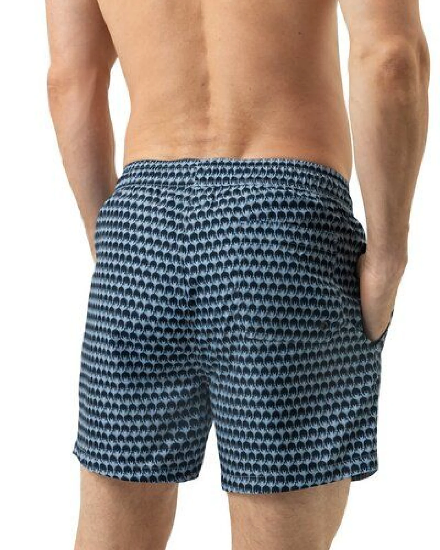 Mey Badeshort / Surfshort gestreift mit Seitentaschen "Crane Swarm" – Ansicht 2