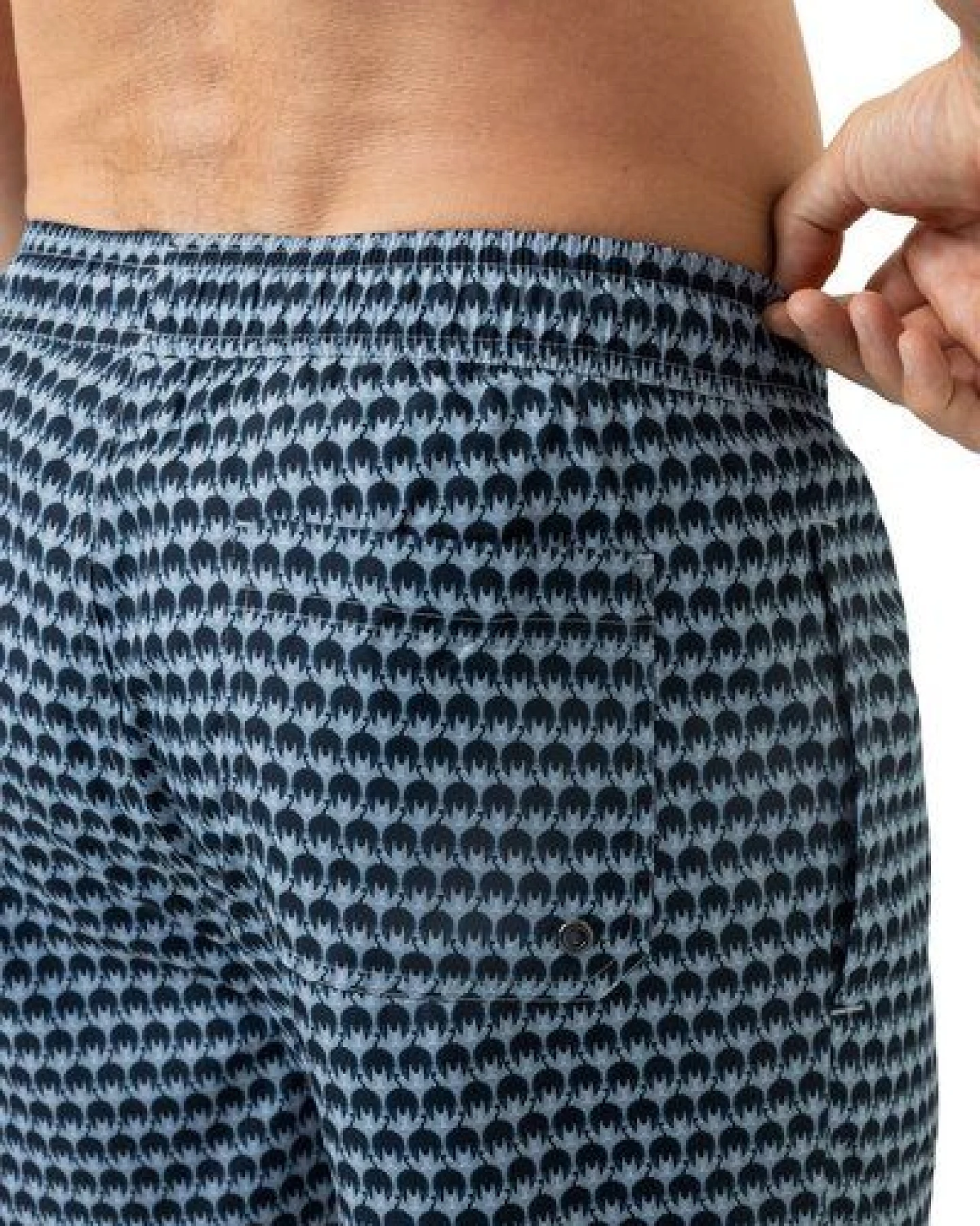 Mey Badeshort / Surfshort gestreift mit Seitentaschen "Crane Swarm" – Ansicht 3