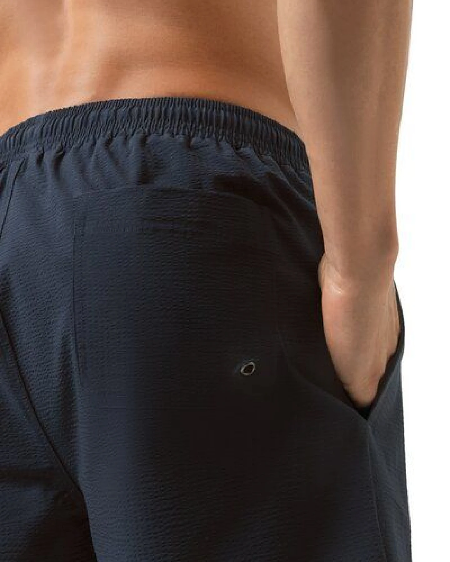 Mey Badeshort / Surfshort gestreift mit Seitentaschen "Coastal Crinkle" – Ansicht 3