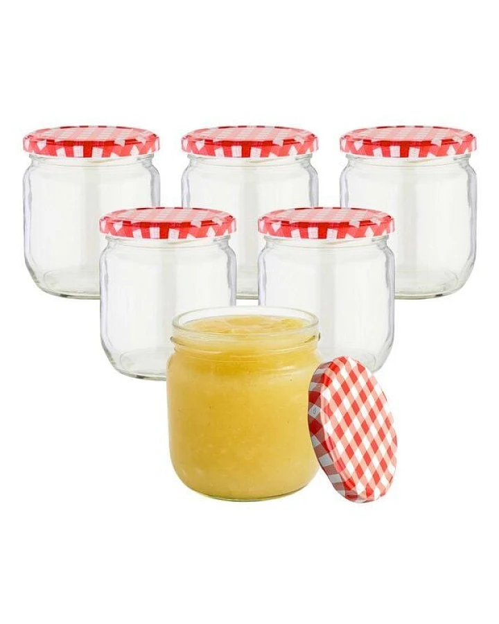 mikken Einmachgläser 425 ml Deckel Marmeladengläser Einkochgläser Vorratsgläser