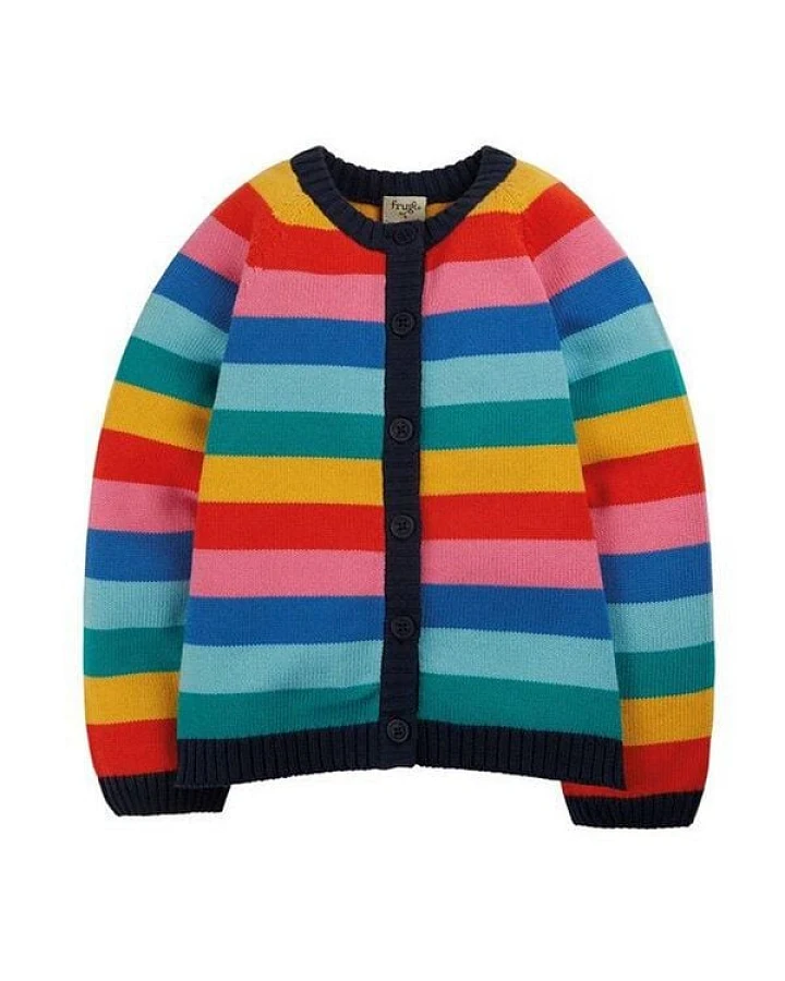 Frugi Strickjacke Aubrey Rainbow
