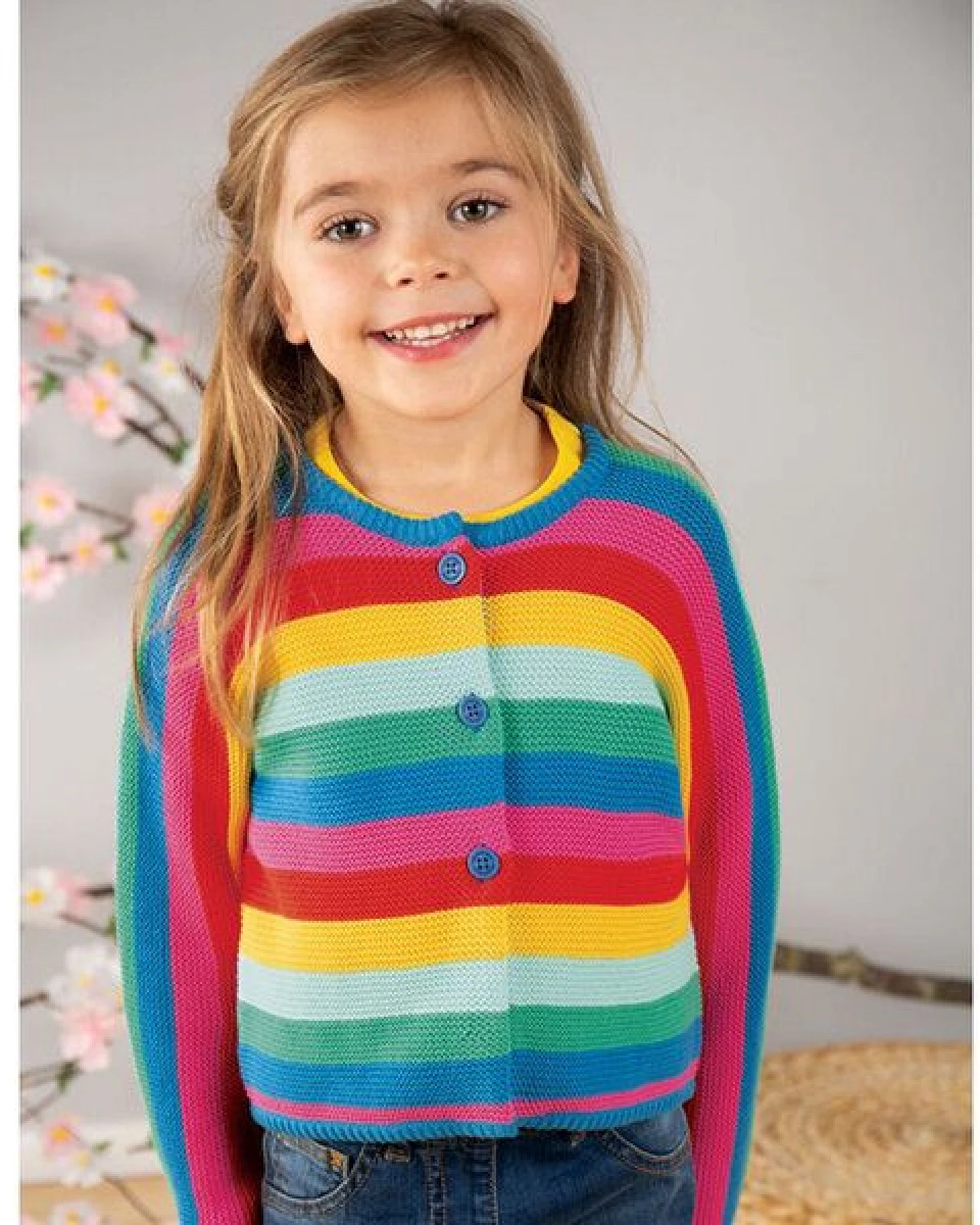Frugi Strickjacke Nyla Rainbow – Ansicht 2