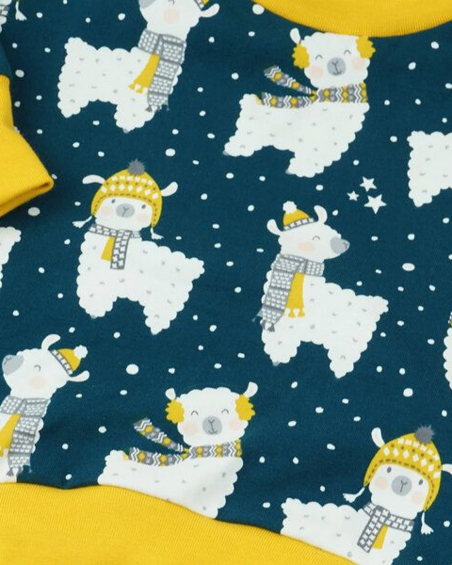 Sternchenwolke BIO Langarmshirt "Winter Lama" – Ansicht 2