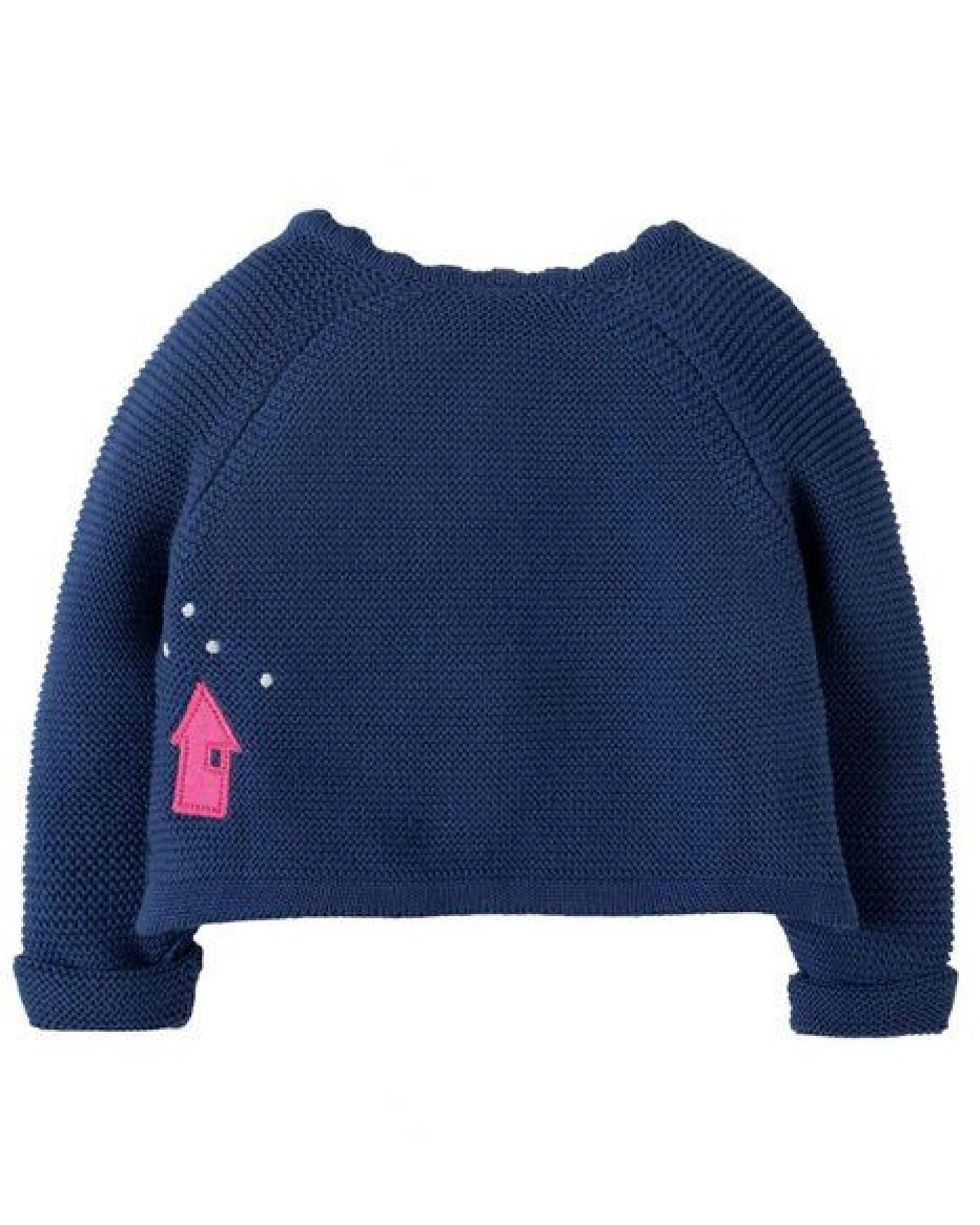 Frugi Strickjacke Häuser in blau-bunt – Ansicht 3