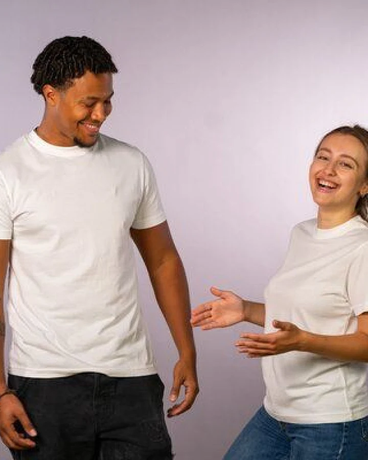 FaRev 2er Pack T-Shirts in weiß. GOTS & Fairtrade zertifiziert.