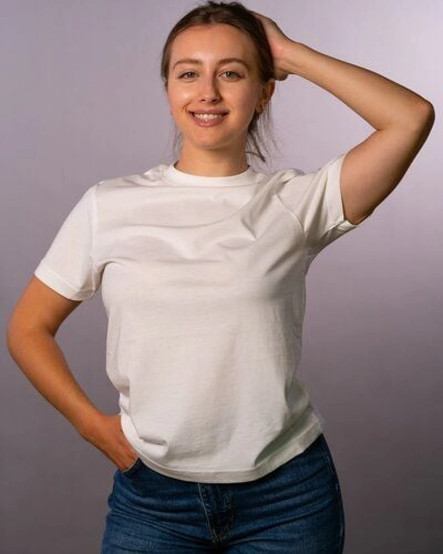 FaRev 2er Pack T-Shirts in weiß. GOTS & Fairtrade zertifiziert. – Ansicht 2