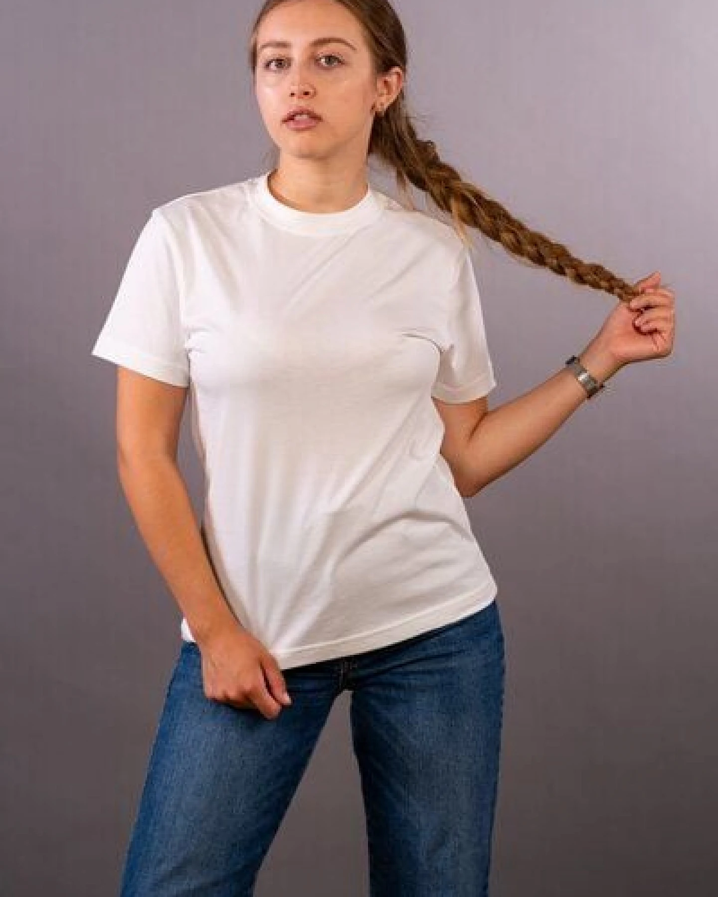 FaRev 2er Pack T-Shirts in weiß. GOTS & Fairtrade zertifiziert. – Ansicht 4