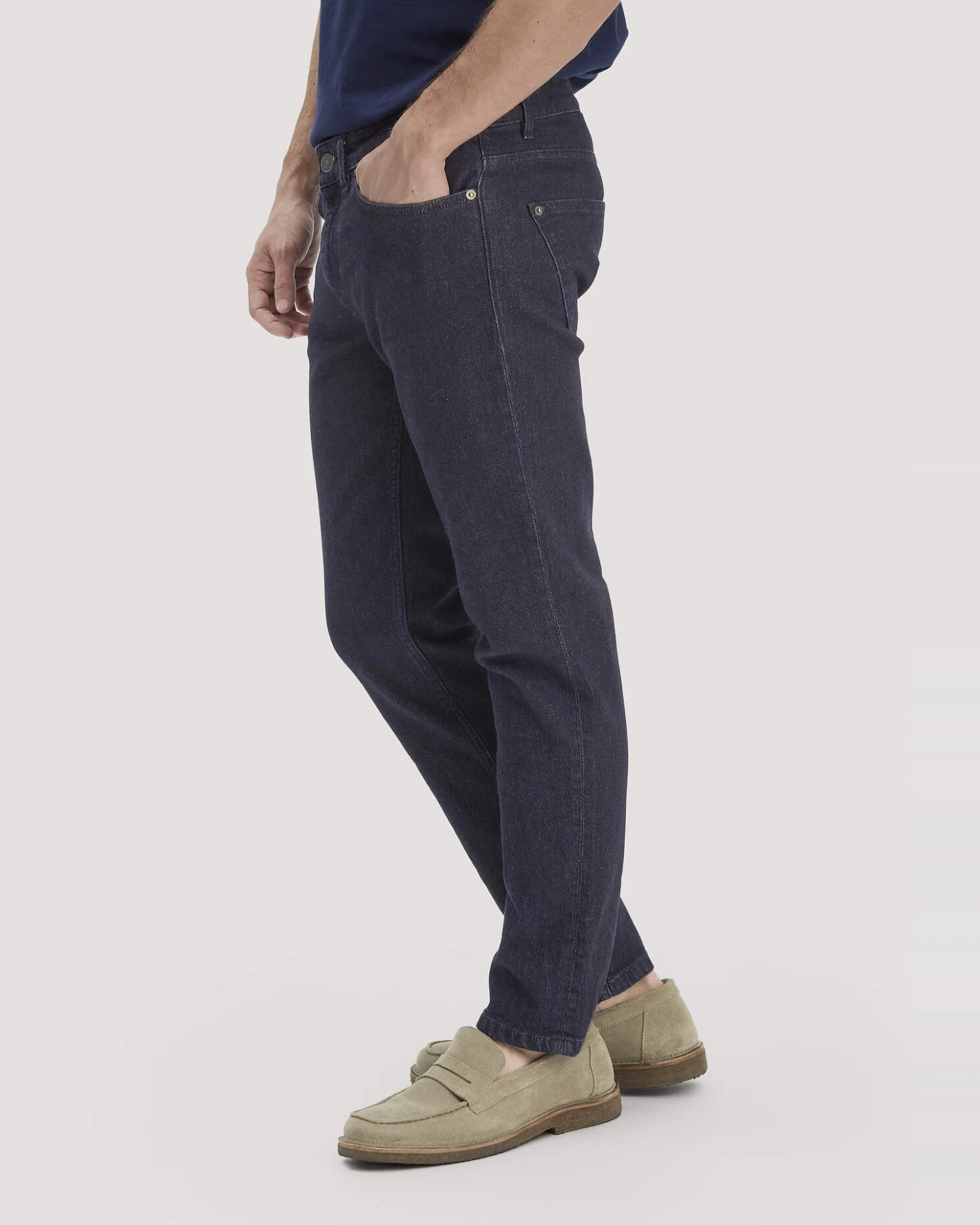 hessnatur Herren Jeans JASPER Slim aus Bio-Denim - blau - Größe 33/34 – Ansicht 4
