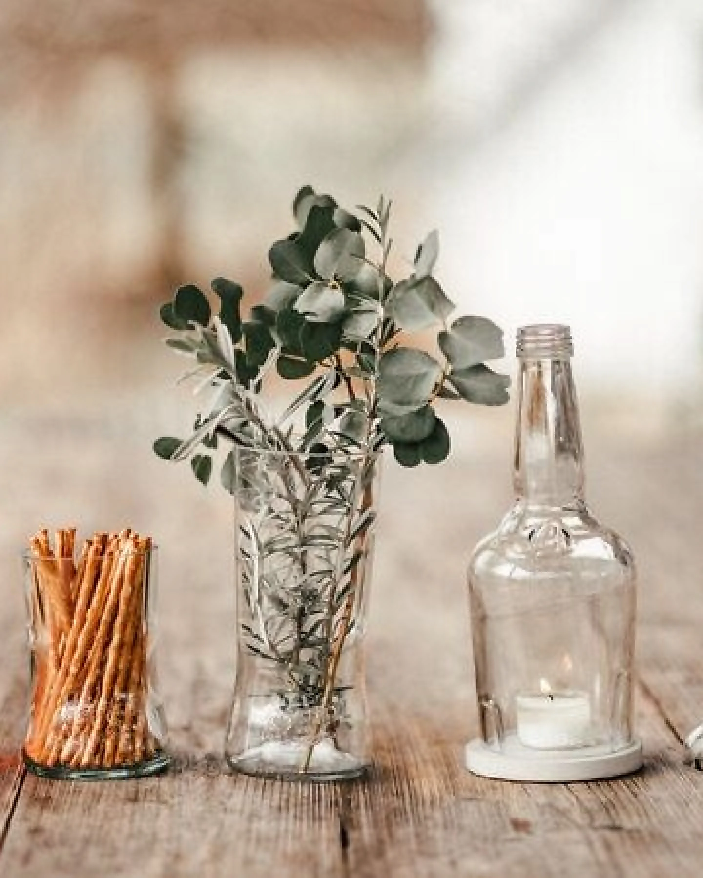 MaBe 4x Aperol Gläser aus der 0,7l leergetrunkenen Aperol Flasche OHNE Glashalm – Ansicht 4