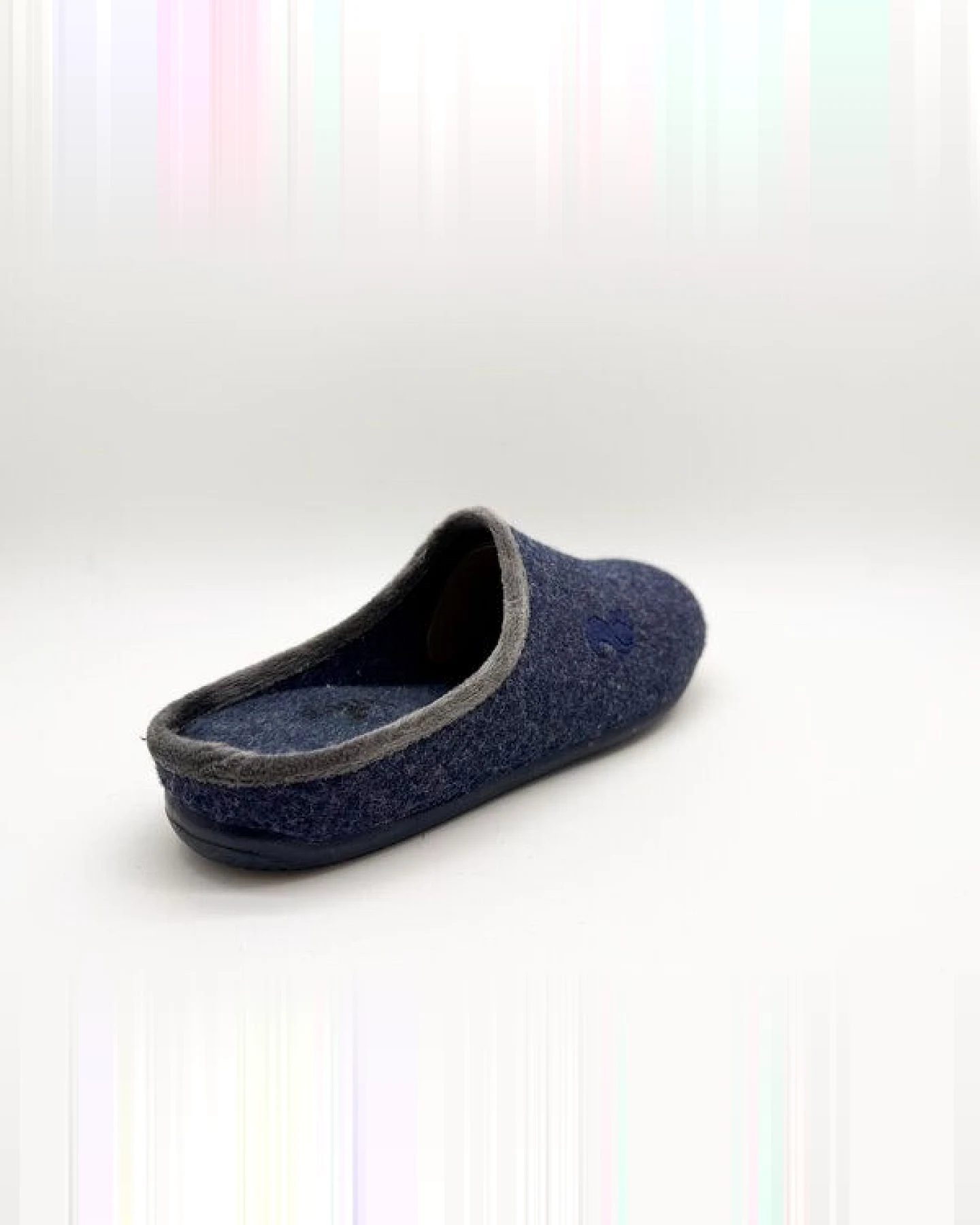 Veganer Slipper "thies ® PET Piping" aus weichem Filz – Ansicht 4