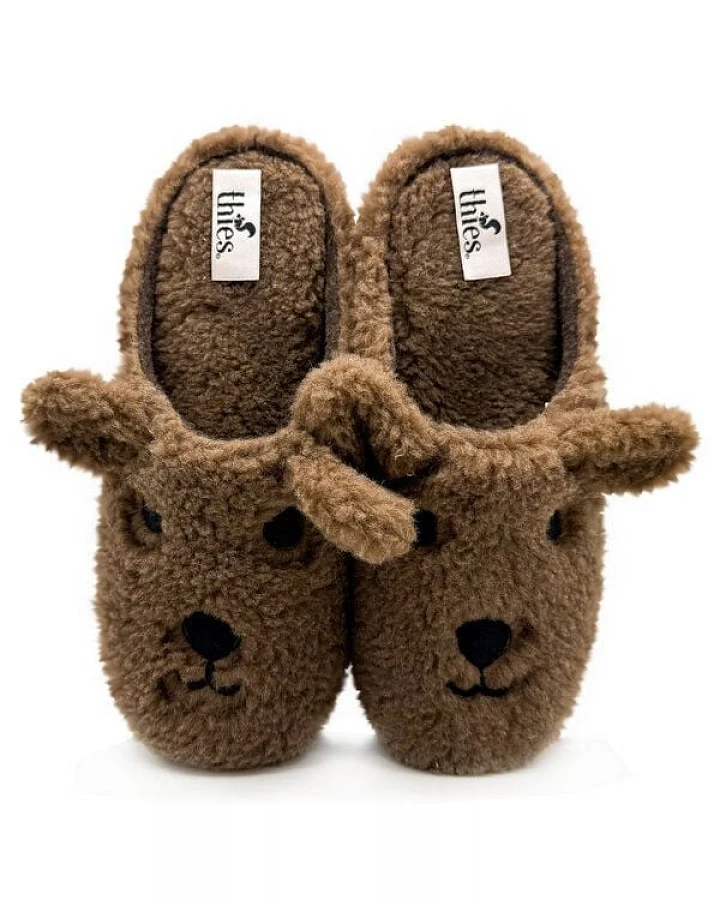 Veganer "thies ® Organic Bear Slipper" aus kuscheliger Biobaumwolle