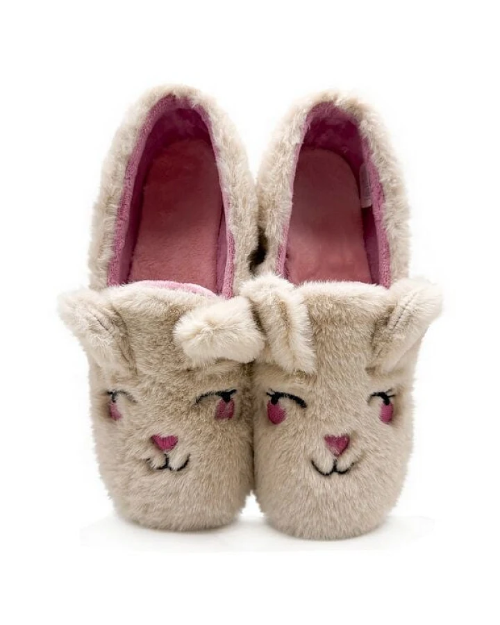 Veganer "thies ® Rec Rabbit Closed Slipper" aus kuscheligem recyceltem PES