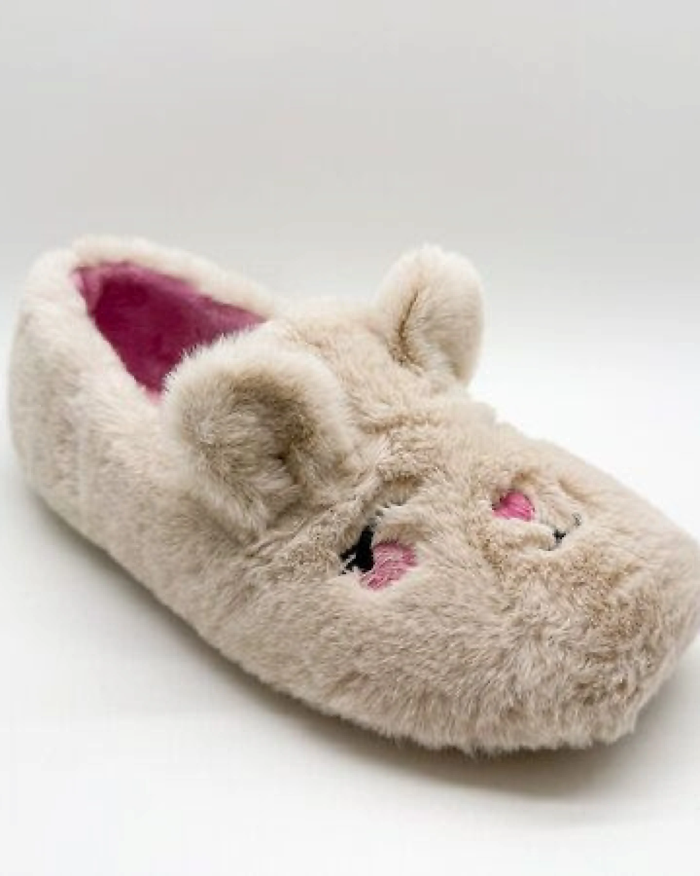 Veganer "thies ® Rec Rabbit Closed Slipper" aus kuscheligem recyceltem PES – Ansicht 3